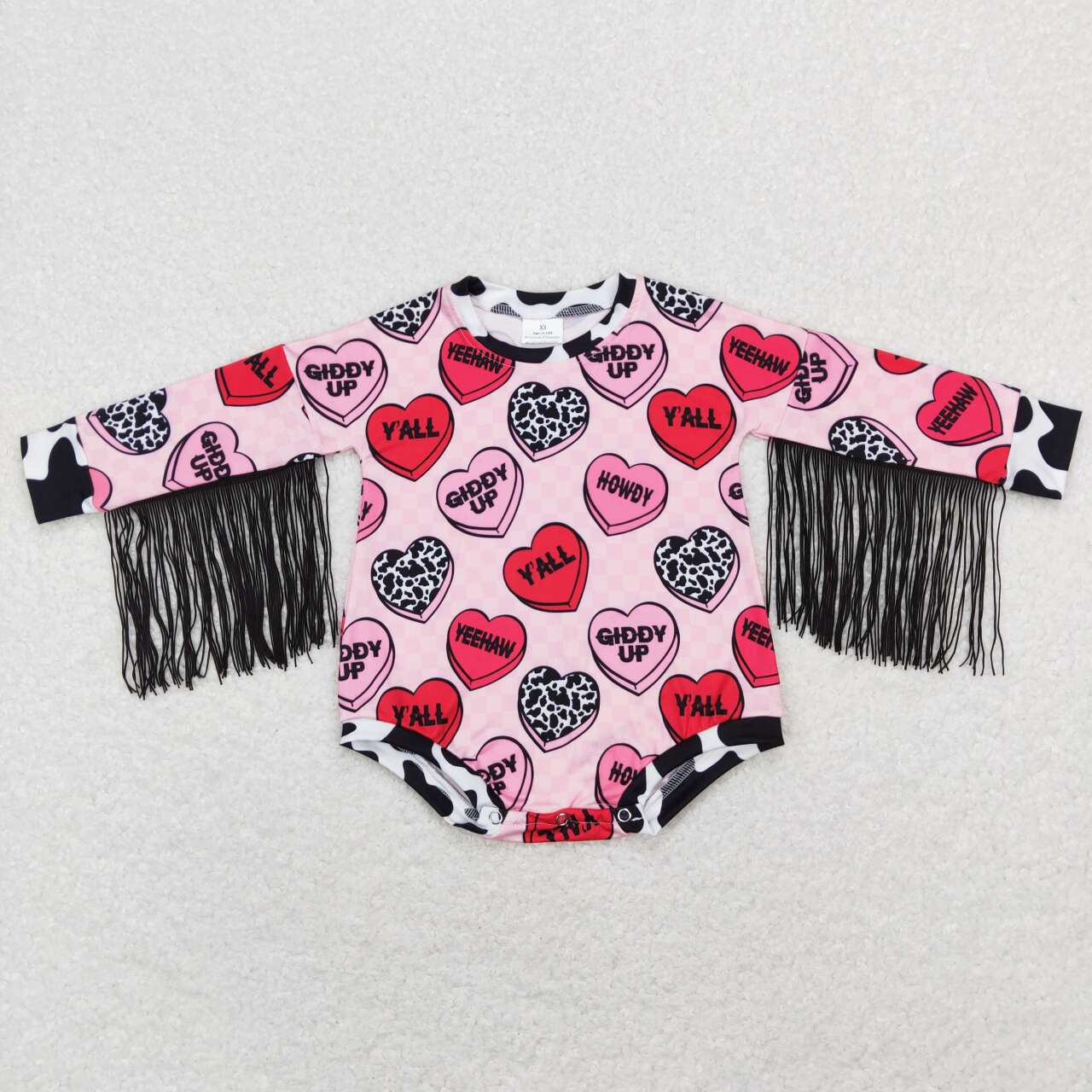 Valentines Fringe Sleeve Bubble