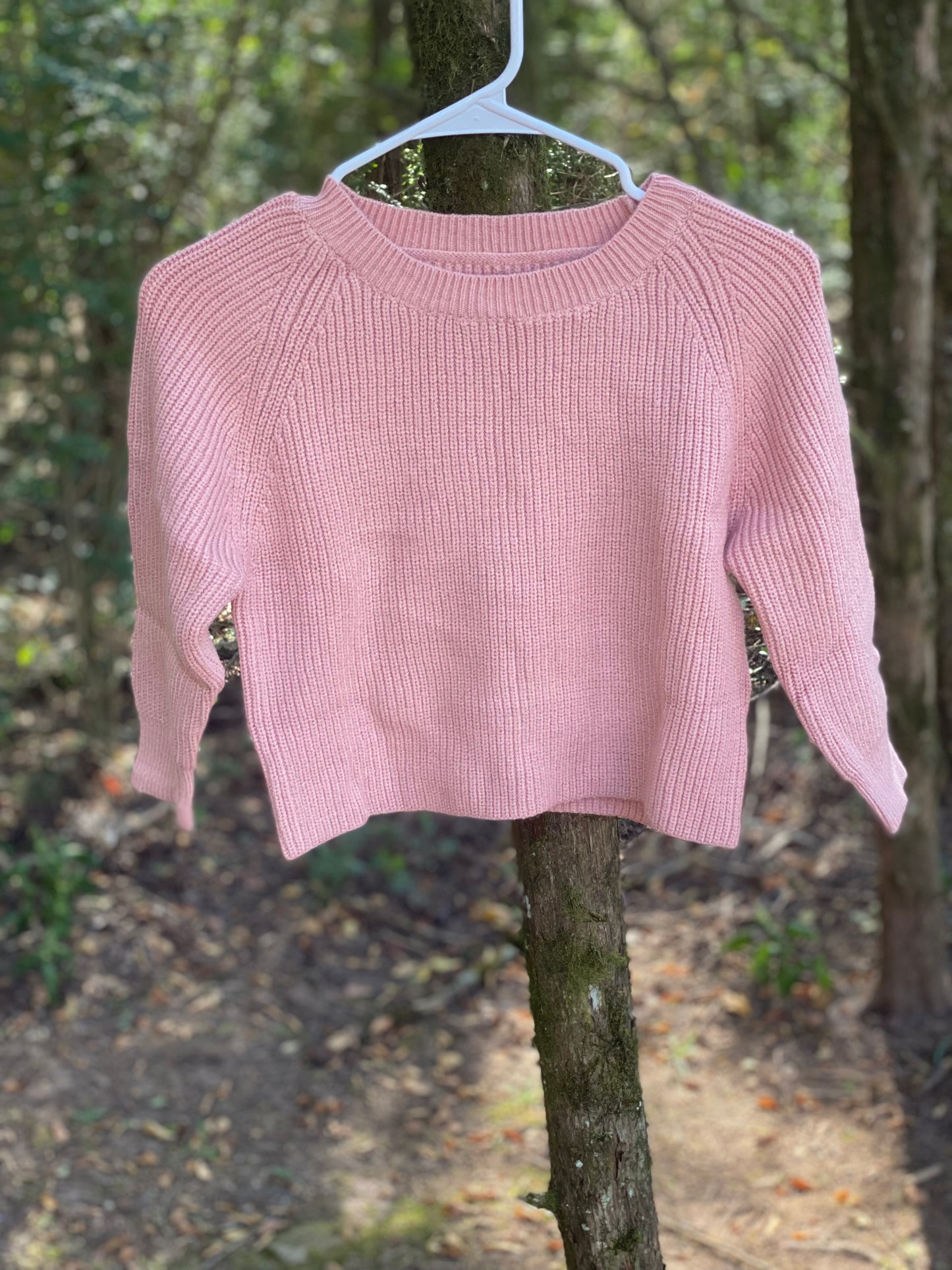 Blush Pink Girls Sweater