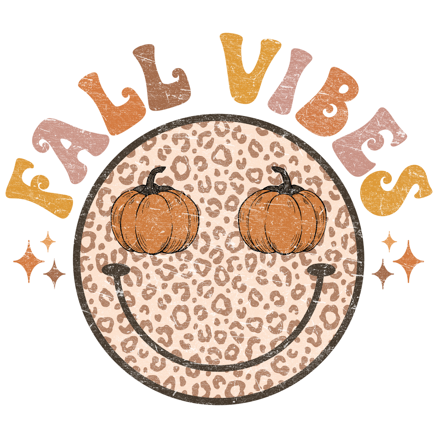 Fall Vibe pumpkin smiley