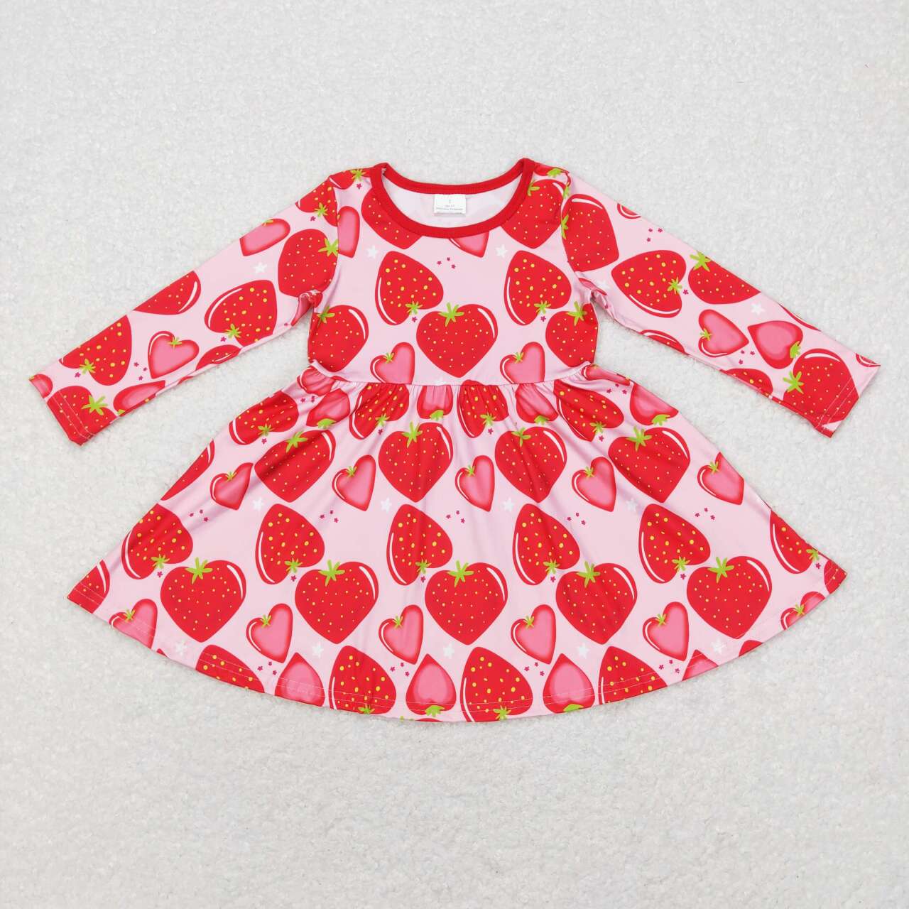 LS light pink heart dress