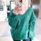 Green Glitter Sweater