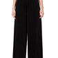 Velvet elastic waist pants