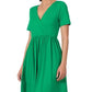 Short Sleeve Surplice dress