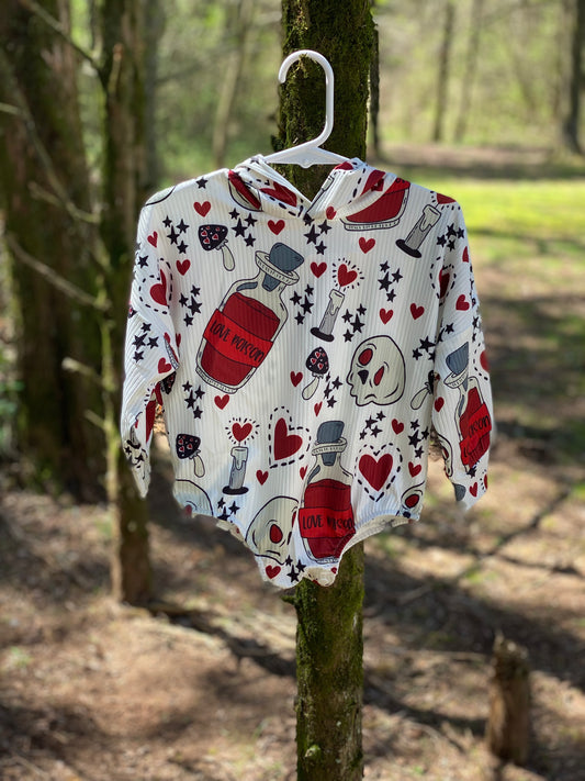 Love poison hooded romper