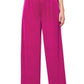 Velvet elastic waist pants