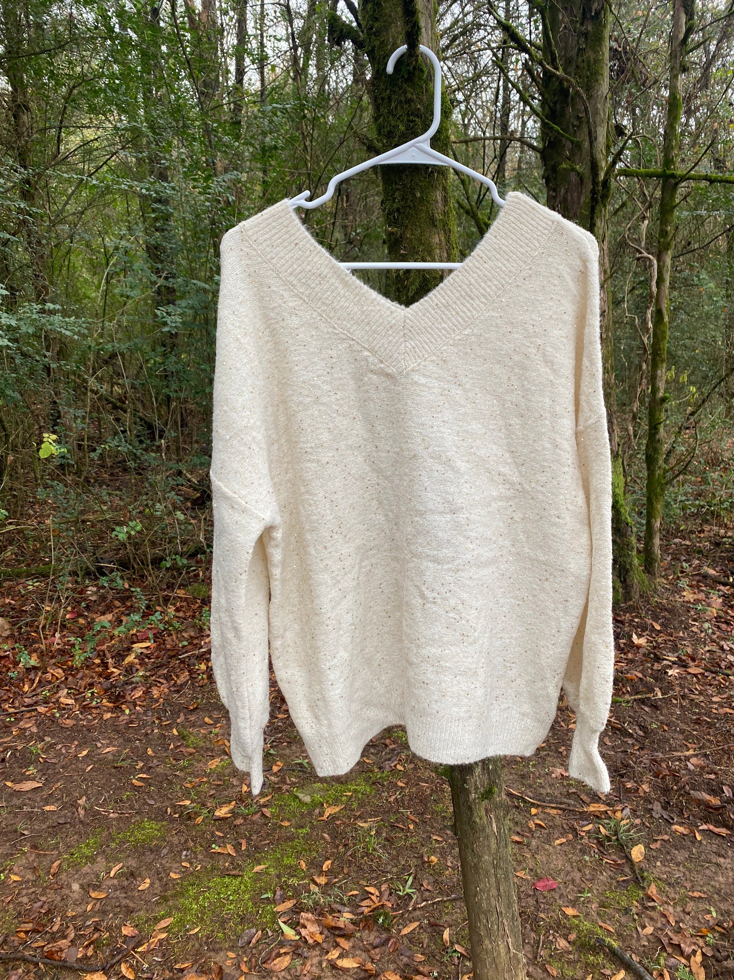 Ivory Glitter Sweater