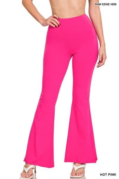 Hot pink yoga pants
