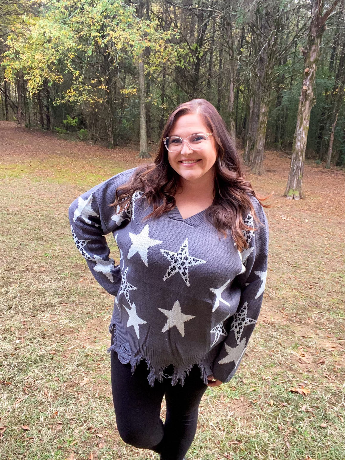 Charcoal Star Sweater