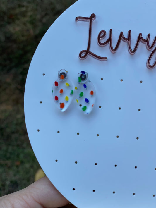 Light bulb earrings