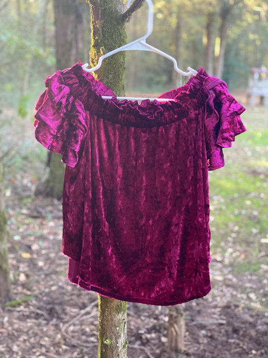Crushed Velvet Top
